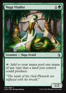 MtG Trading Card Game Amonkhet Common Naga Vitalist #176