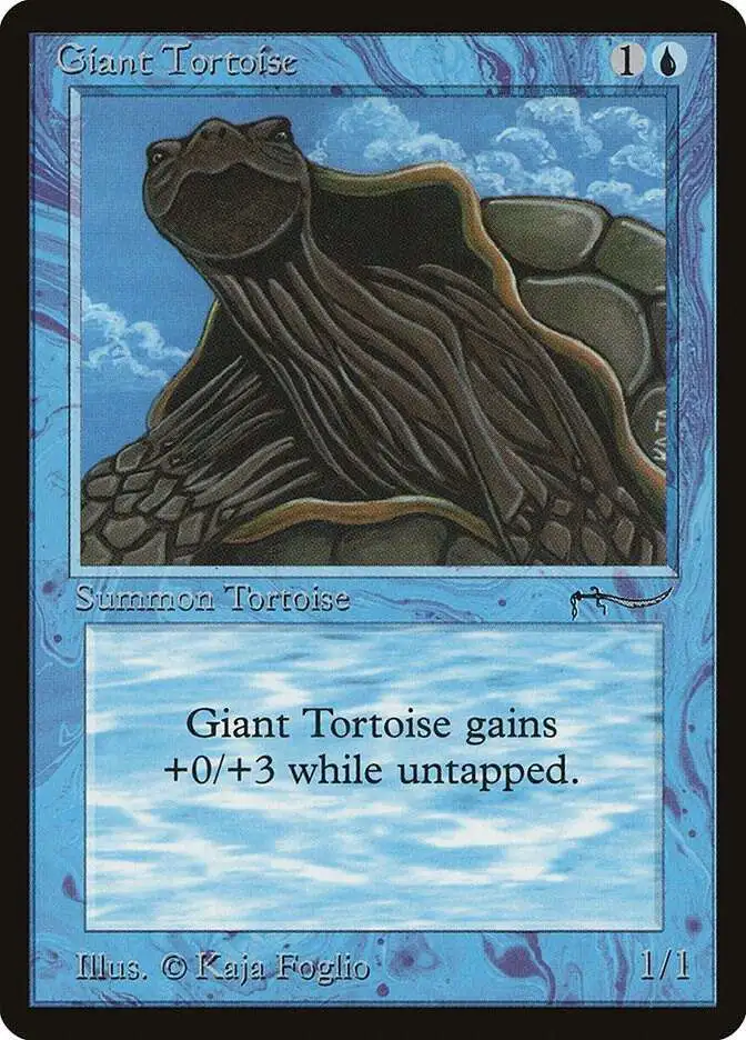 MtG Arabian Nights Common Giant Tortoise [Light Version]