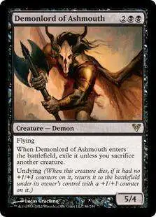 MtG Trading Card Game Avacyn Restored Rare Foil Demonlord of Ashmouth #96