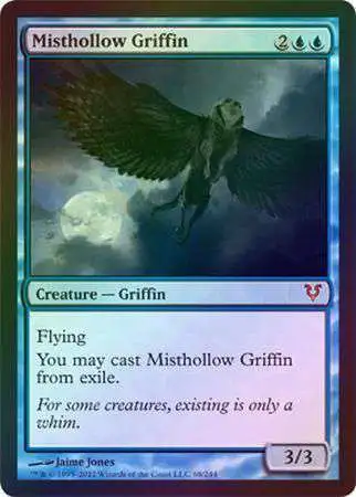 MtG Trading Card Game Avacyn Restored Mythic Rare Foil Misthollow Griffin #68