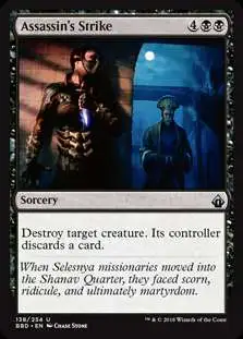 MtG Trading Card Game Battlebond Uncommon Assassin's Strike #138