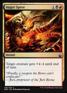 MtG Trading Card Game Battlebond Common Auger Spree #218