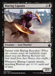 MtG Prerelease & Release Uncommon Blaring Captain #14 [Prerelease Foil, Date Stamped]