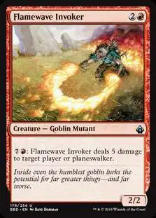 MtG Trading Card Game Battlebond Uncommon Flamewave Invoker #178