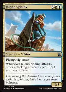 MtG Trading Card Game Battlebond Uncommon Jelenn Sphinx #224