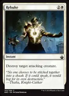 MtG Trading Card Game Battlebond Common Rebuke #103