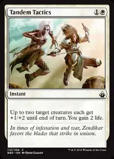 MtG Trading Card Game Battlebond Common Tandem Tactics #112