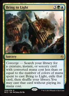 MtG Trading Card Game Battle for Zendikar Rare Bring to Light #209
