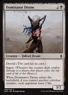 MtG Trading Card Game Battle for Zendikar Common Dominator Drone #92