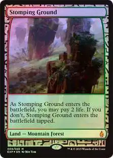 MtG Trading Card Game Battle for Zendikar Rare Stomping Ground [Zendikar Expedition]