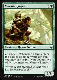 MtG Trading Card Game Battle for Zendikar Uncommon Murasa Ranger #178