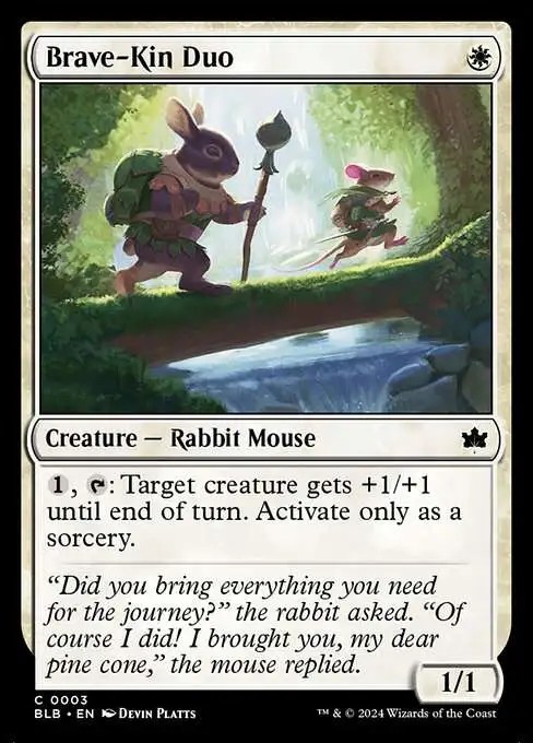 MtG Bloomburrow Common Brave-Kin Duo #3
