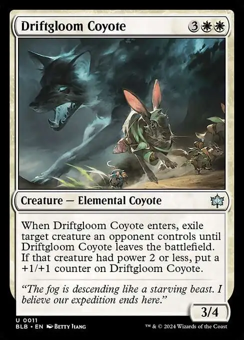 MtG Bloomburrow Uncommon Driftgloom Coyote #11