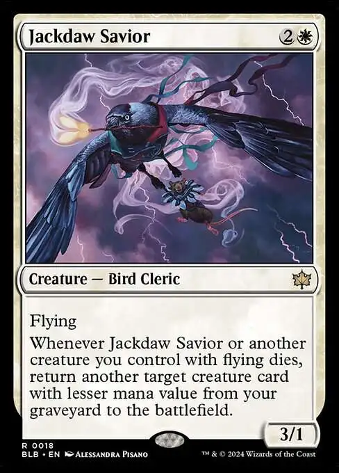 MtG Bloomburrow Rare Jackdaw Savior #18