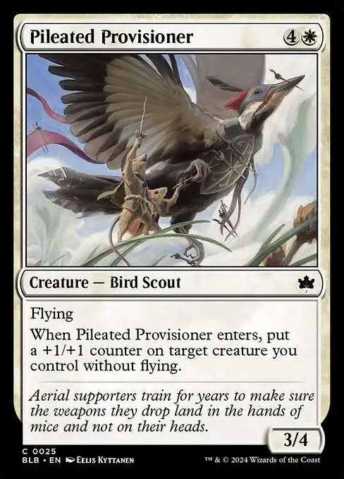 MtG Bloomburrow Common Pileated Provisioner #25