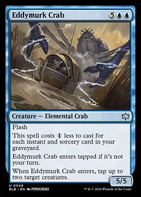 MtG Bloomburrow Uncommon Eddymurk Crab #48