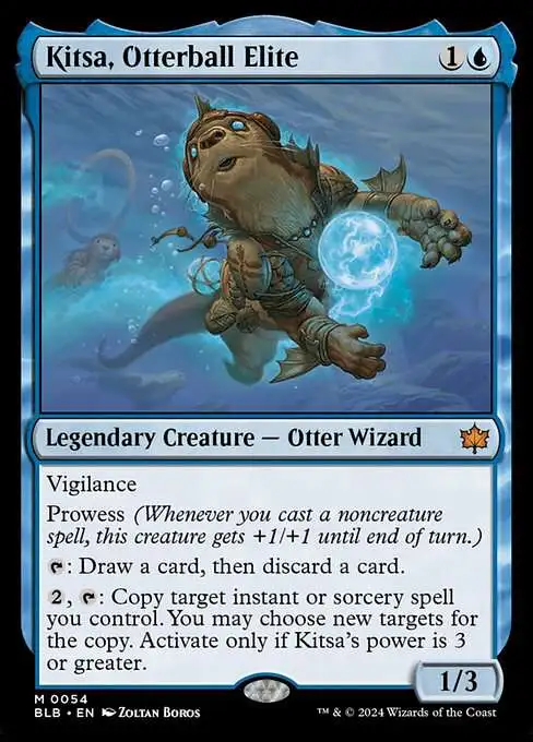 MtG Bloomburrow Mythic Rare Kitsa, Otterball Elite #54
