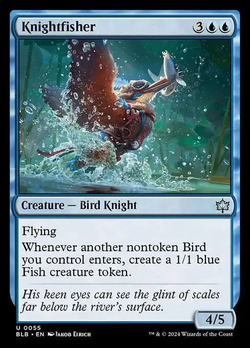 Magic The Gathering Bloomburrow Single Card Uncommon Knightfisher 55 -  ToyWiz