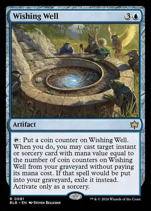 MtG Bloomburrow Rare Wishing Well #81 MtG Bloomburrow Rare Wishing Well #81