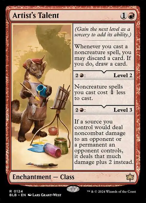Magic The Gathering Bloomburrow Single Card Rare Artists Talent 124 - ToyWiz