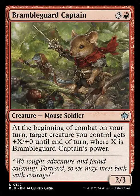 MtG Bloomburrow Uncommon Brambleguard Captain #127