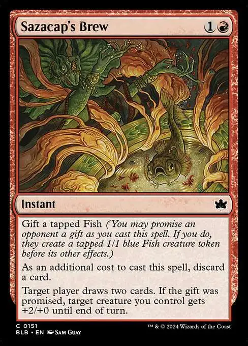 Magic The Gathering Bloomburrow Single Card Common Sazacaps Brew 151 -  ToyWiz