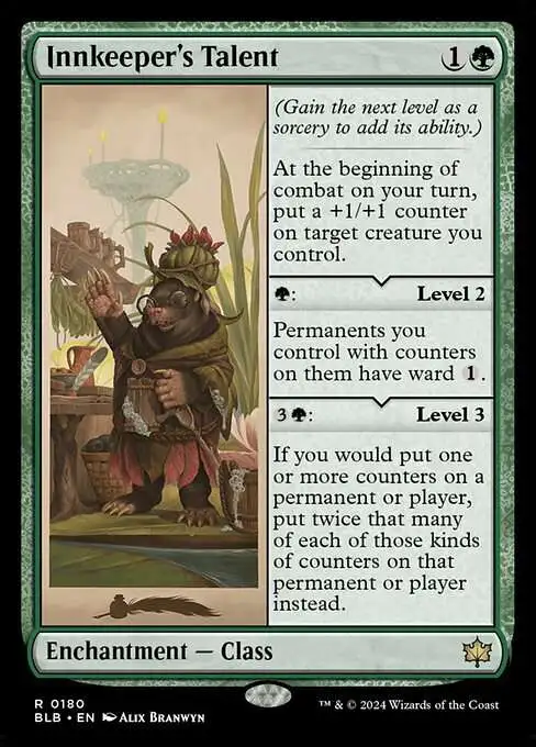 MtG Bloomburrow Rare Foil Innkeeper's Talent #180