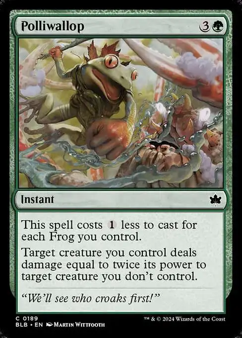 MtG Bloomburrow Common Polliwallop #189