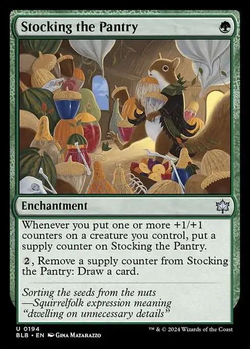 MtG Bloomburrow Uncommon Stocking the Pantry #194