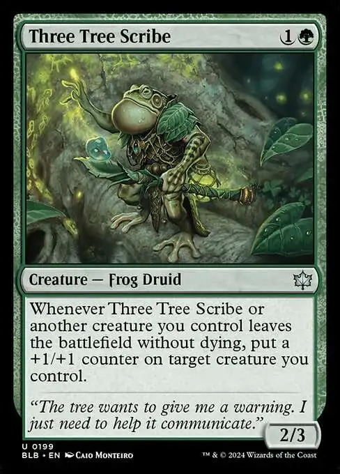 Magic The Gathering Bloomburrow Single Card Uncommon Three Tree Scribe 199 - ToyWiz Magic The Gathering Bloomburrow Single Card Uncommon Three Tree Scribe 199 - ToyWiz
