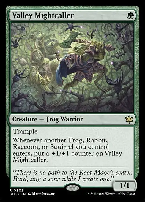 MtG Bloomburrow Rare Valley Mightcaller #202