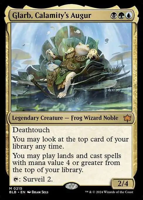 MtG Bloomburrow Mythic Rare Glarb, Calamity's Augur #215