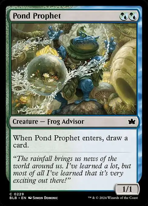 mtg bloomburrow frog cards Some Frogs for a Deck : r/magicproxies Flubs, the Fool - Bloomburrow