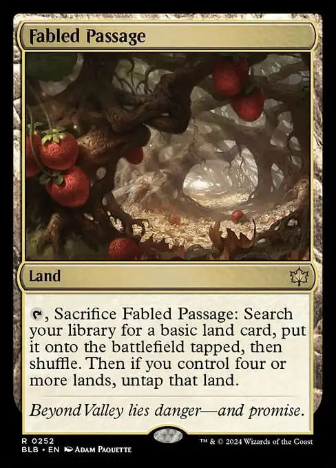 MtG Bloomburrow Rare Fabled Passage #252