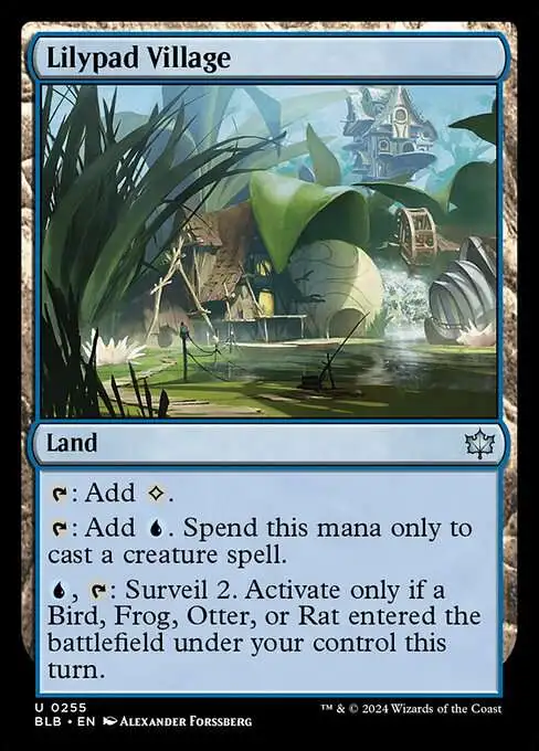Magic The Gathering Bloomburrow Single Card Uncommon Lilypad Magic The Gathering Bloomburrow Single Card Uncommon Lilypad