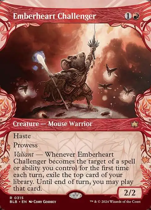 mtg bloomburrow red cards Hearthborn Battler [Bloomburrow] Magic The Gathering Bloomburrow Single
