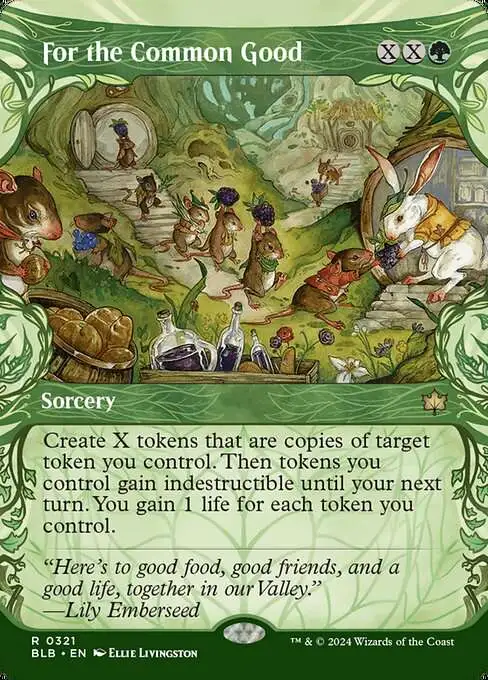 MtG Bloomburrow Rare For the Common Good #321 [Showcase]