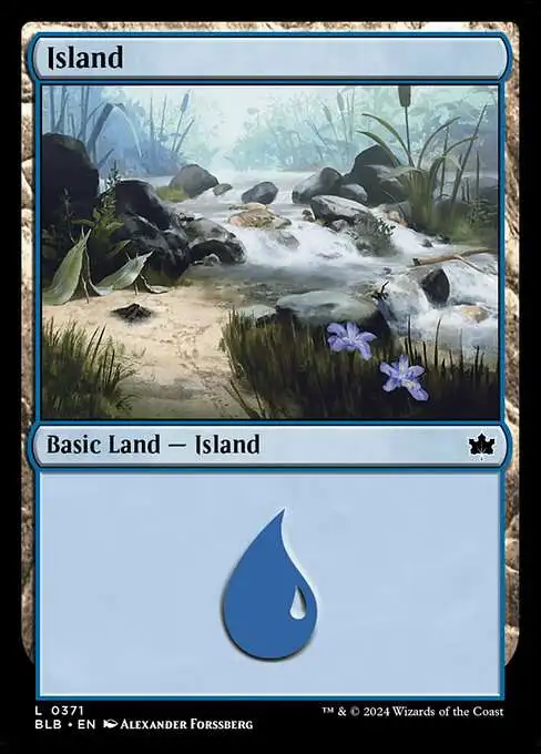 MtG Bloomburrow Common Island #371 [Deck Land]