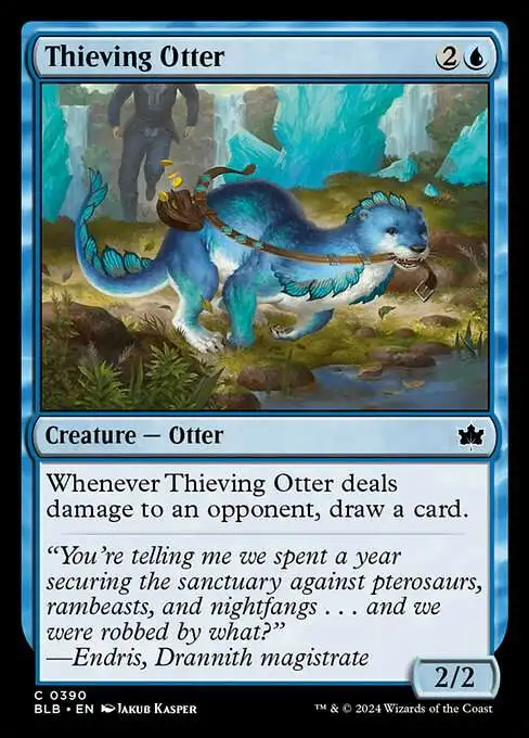 MtG Bloomburrow Common Thieving Otter #390 [Starter Deck FOIL]
