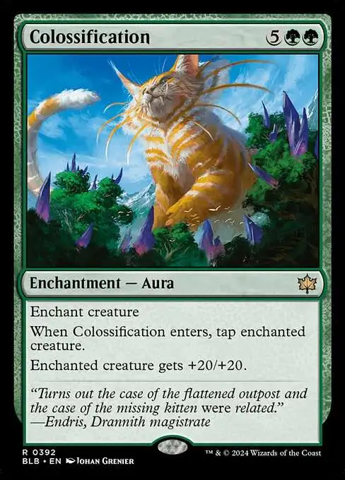 MtG Bloomburrow Rare Colossification #392 [Starter Deck]