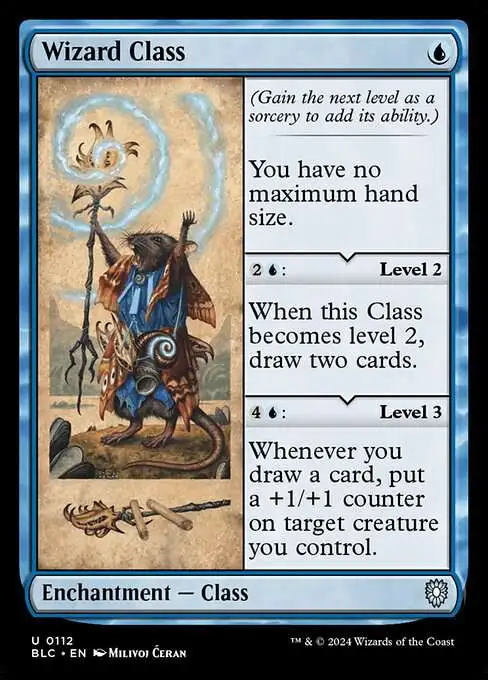 MtG Bloomburrow Commander Uncommon Wizard Class #112