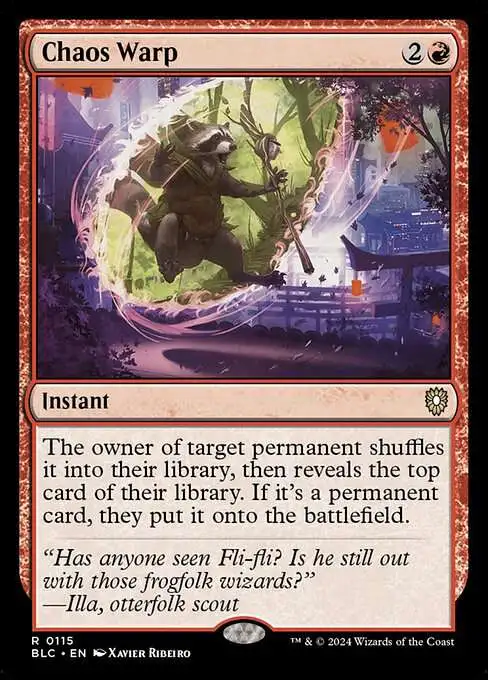 MTG CHAOS WARP FOIL EXC - DISTORSIONE CAOTICA - STA IT ETCHED - ARCHIVES