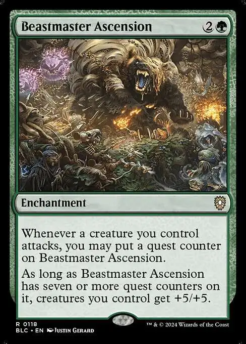 MtG Bloomburrow Commander Rare Beastmaster Ascension #118