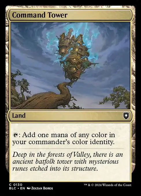 MtG Bloomburrow Commander Common Command Tower #130