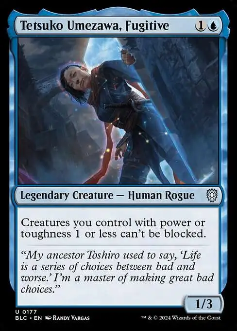 MtG Bloomburrow Commander Uncommon Tetsuko Umezawa, Fugitive #177