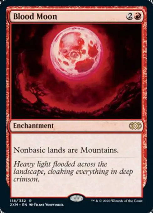 MtG Double Masters Rare Blood Moon #118