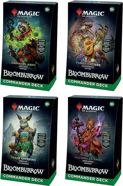 MtG Bloomburrow Set of 4 Commander Decks