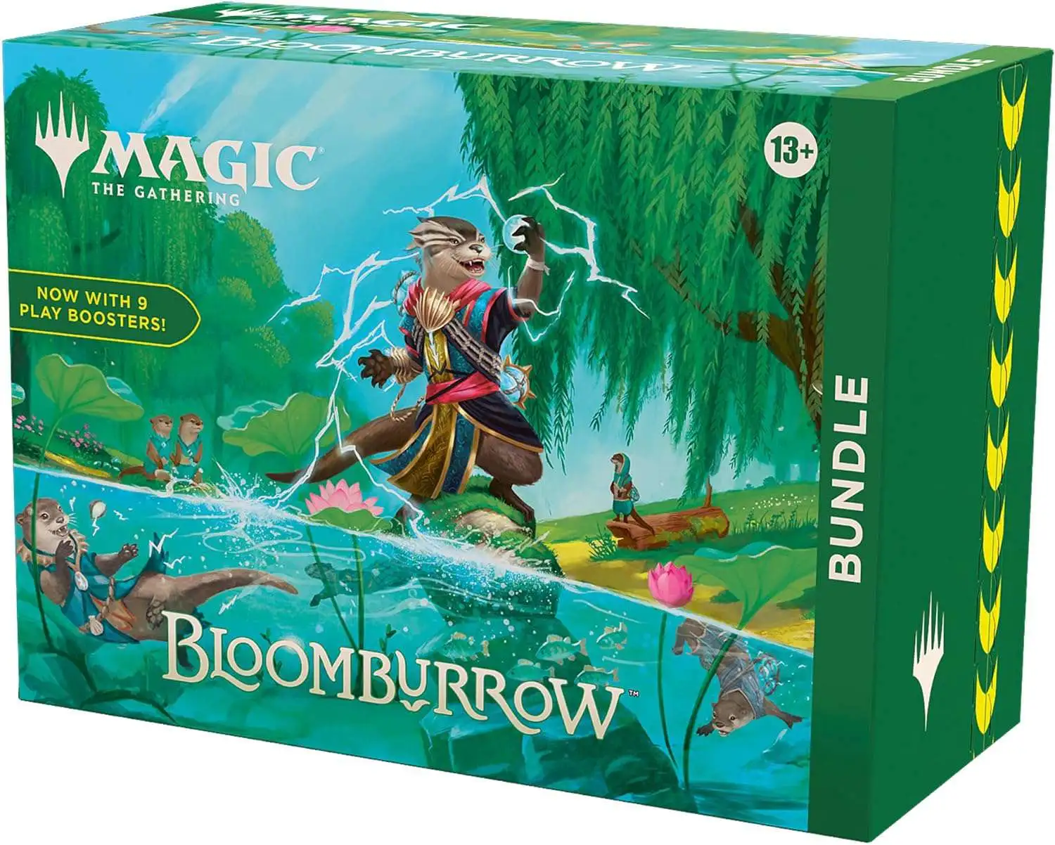 MtG Bloomburrow Bundle [9 Play Boosters, 30 Land Cards + Exclusive Accessories]