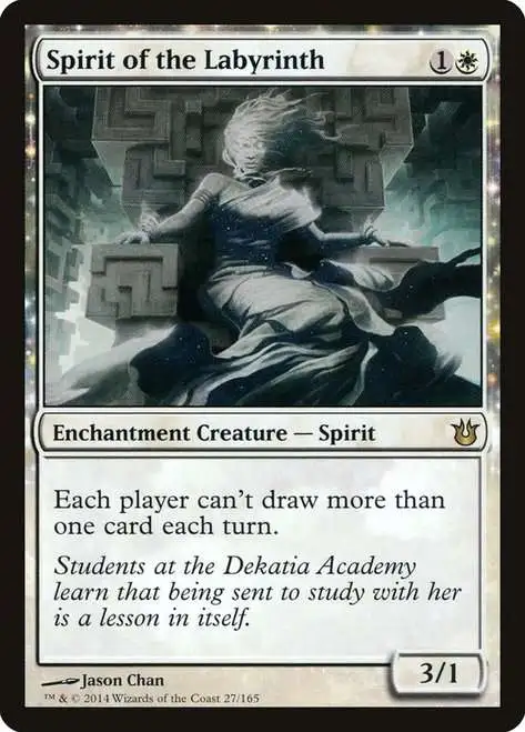 Magic The Gathering Trading Card Game Born of the Gods Single Card Rare Spirit of the Labyrinth 27 Russian FOIL - ToyWiz Magic The Gathering Trading Card Game Born of the Gods Single Card Rare Spirit of the Labyrinth 27 Russian FOIL - ToyWiz