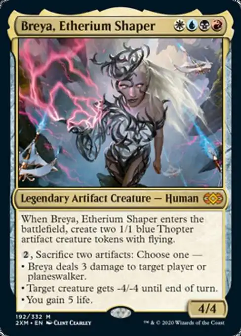 Magic The Gathering Double Masters Single Card Mythic Rare Breya, Etherium Shaper 192 - ToyWiz Magic The Gathering Double Masters Single Card Mythic Rare Breya, Etherium Shaper 192 - ToyWiz
